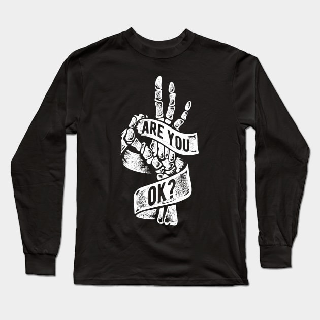 are you ok Long Sleeve T-Shirt by Comodo Studios